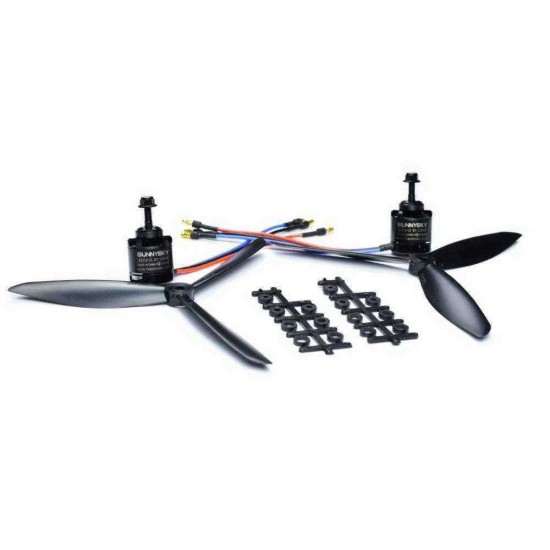 Sonicmodell 2212 KV1100 Brushless Motor & 40A ESC & 9g Servo & 8045 Propeller Power System Combo For Binary RC Airplane