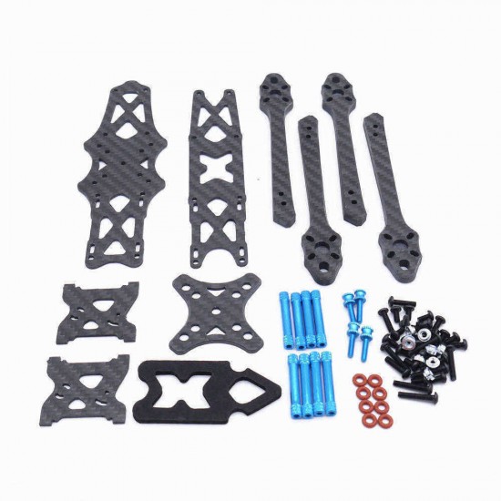 Strech X5 Freestyle 220mm Wheelbase 5.5mm Arm 5 Inch FPV Racing Frame Kit 108g 30.5x30.5/20x20mm for RC Drone