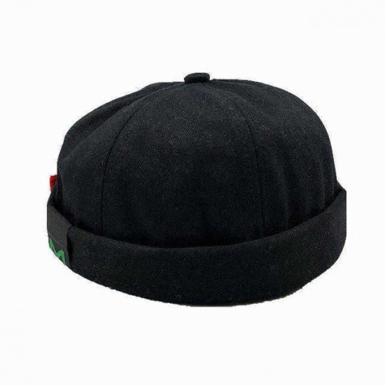 Street Hipster Landlord Hat Fashion Melon Hat Hip Hop Hat Casual Letter Brimless Hats