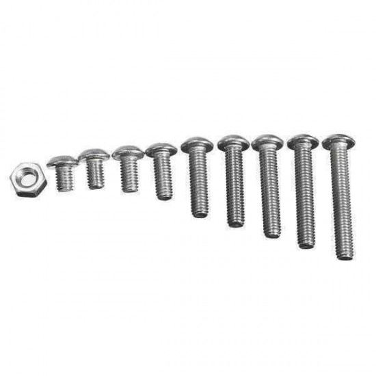 Suleve™ M3SS1 M3 Stainless Hex Socket Button Head Screws Allen bolt Nut Assortment Kit 340pcs