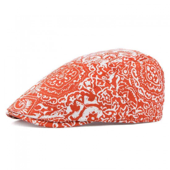 Summer Cool Caps Mysterious Chinese Style Totem Porcelain Prints Tide Fashion Beret Caps