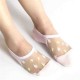 Summer Glass Crystal Silk Breathable Boat Socks For Women Thin Casual Short Socks