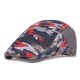 Summer Mesh Beret Caps Camouflage Forward Caps Outdoor Travel Hats Plaid Retro Hat