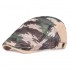 Summer Mesh Beret Caps Camouflage Forward Caps Outdoor Travel Hats Plaid Retro Hat