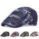 Summer Mesh Beret Caps Camouflage Forward Caps Outdoor Travel Hats Plaid Retro Hat