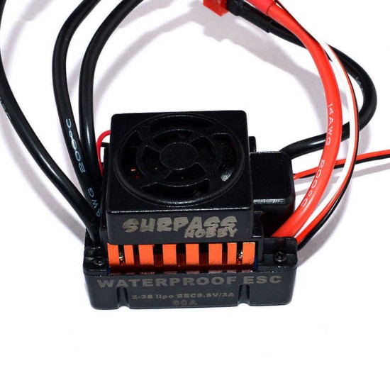 Surpass Hobby Waterproof 3650 3900KV Brushless RC Car Motor With 60A ESC Set For 1/10 RC Car