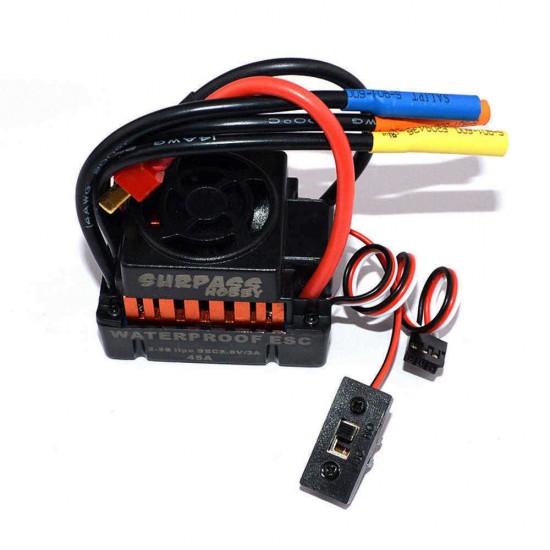 Surpass Hobby Waterproof F540 3300KV Brushless Rc Car Motor +45A ESC Combo Set For 1/10 Rc Car