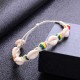 Sweet Colorful Wood Beads Shell Anklets Barefoot Sandals Foot Chain Cute Anklet for Women