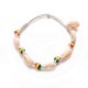 Sweet Colorful Wood Beads Shell Anklets Barefoot Sandals Foot Chain Cute Anklet for Women