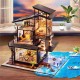 T-Yu Dollhouse DIY Valencia Coastal Villa Doll House Miniature Furniture Kit Collection Gift