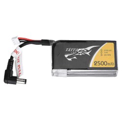 TATTU 2500mAh 2S1P 7.4V LiPo Battery DC3.5mm With LED Indicator Button For Fatsahrk Aomway Skyzone Eachine Goggles