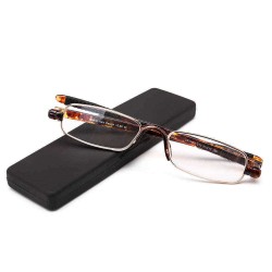 TR90 360 Degree Rotatable Reading Glasses with Case HD Resin Computer Presbyopic Eyeglasses