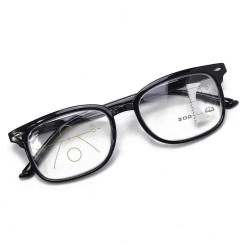 TR90 Retro Progressive Multi-Focus Reading Glasses Anti-Blue Light Dual-Use Multi-Function Glasses