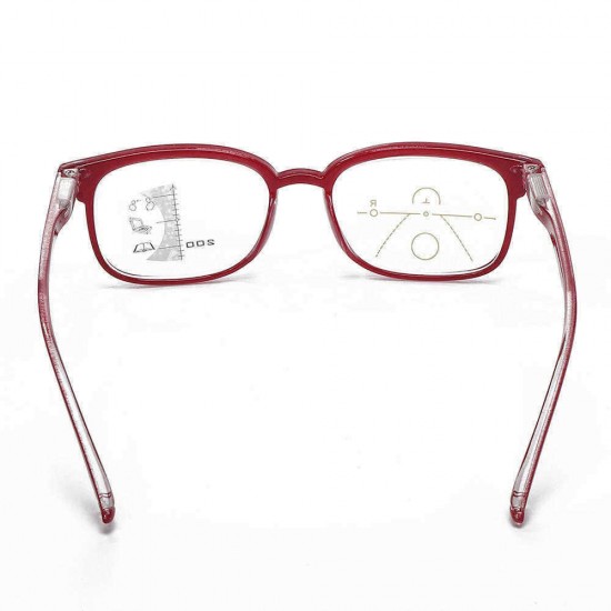 TR90 Retro Progressive Multi-Focus Reading Glasses Anti-Blue Light Dual-Use Multi-Function Glasses