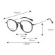 TR90 Vintage Optical Reading Glasses Round Frame Computer Presbyopic Eyeglasses