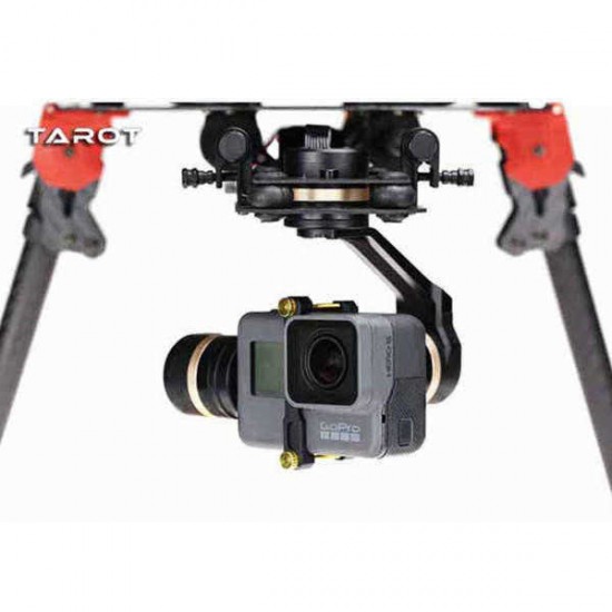 Tarot TL3T05 Gopro 3DⅣ Metal 3-Axis Brushless Gimbal PTZ for Gopro Hero 5/6 FPV Racing