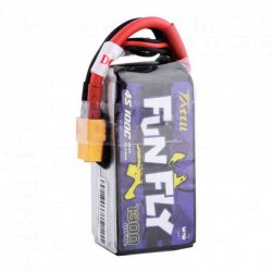 Tattu Funfly 1300mAh 14.8V 100C 4S1P Lipo Battery with XT60 Plug for RC Drone FPV Racing