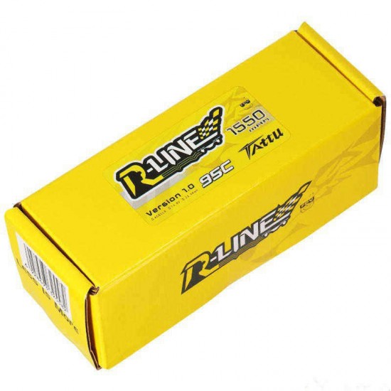 Tattu R-Line Version 1.0 14.8V 1550mAh 95C 4S XT60 Plug Lipo Battery