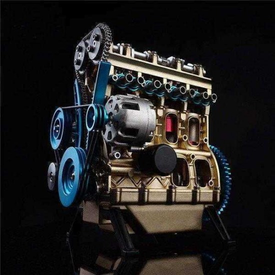 Teching Four-Cylinder Stirling Engine Full Aluminum Alloy Model Collection