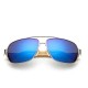 UV400 Bamboo Legs Men Women Sunglasses Metal Frames Outdoor Colorful Glasses Goggle