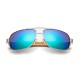 UV400 Bamboo Legs Men Women Sunglasses Metal Frames Outdoor Colorful Glasses Goggle