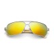 UV400 Bamboo Legs Men Women Sunglasses Metal Frames Outdoor Colorful Glasses Goggle