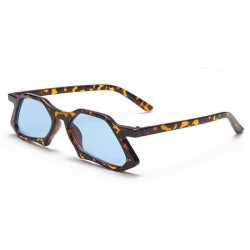 UV400 Irregular Personality Leopard Print Sunglasses Fashion Round Frame Goggle