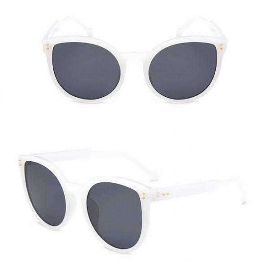 UV400 Protection Women Retro Cat Eye Sun Glassess Casual Big Frame Eyewear