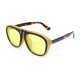 UV400 Unisex Retro Personality Metal Frame Flip Sunglasses