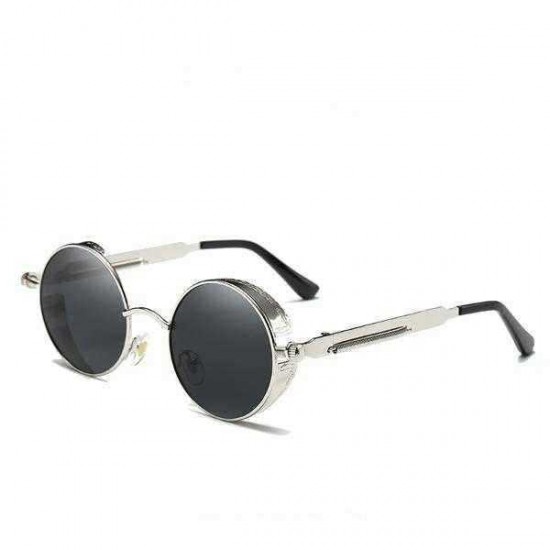 UV400 Vintage Steampunk Round Mirror Lens Sunglasses Outdoor Sport Hisper Eyewear For Man Women UV400 Vintage Steampunk Round Mirror Lens Sunglasses Outdoor Sport Hisper Eyewear For Man Women