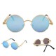 UV400 Vintage Steampunk Round Mirror Lens Sunglasses Outdoor Sport Hisper Eyewear For Man Women UV400 Vintage Steampunk Round Mirror Lens Sunglasses Outdoor Sport Hisper Eyewear For Man Women
