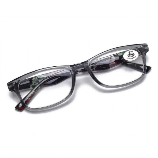 Ultra-Light Full Frame Floral Resin Reading Glasses Anti-Fatigue Computer Presbyopic Glasses