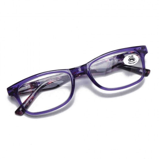 Ultra-Light Full Frame Floral Resin Reading Glasses Anti-Fatigue Computer Presbyopic Glasses