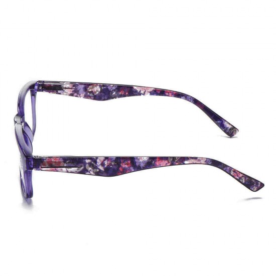 Ultra-Light Full Frame Floral Resin Reading Glasses Anti-Fatigue Computer Presbyopic Glasses