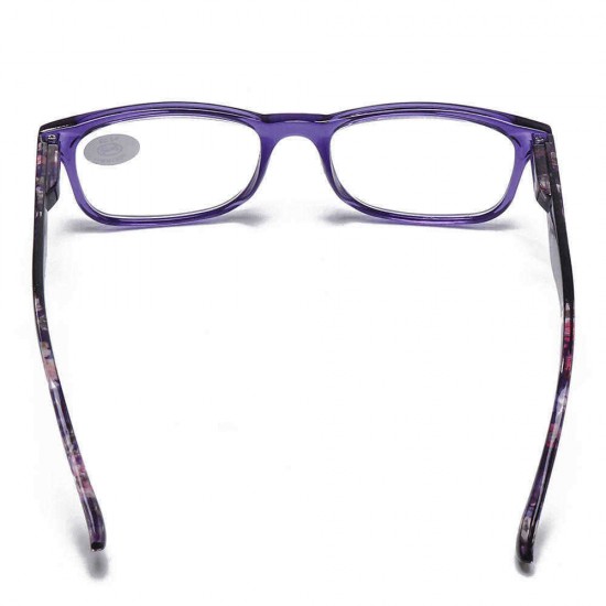 Ultra-Light Full Frame Floral Resin Reading Glasses Anti-Fatigue Computer Presbyopic Glasses