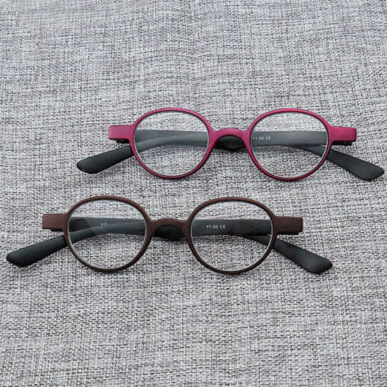 Ultralight Anti-fatigue Round Frame Reading Glasses Casual Universal Presbyopic Eyeglasses