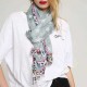 Unique Breathable Star Leopard Print Scarf Summer Cotton Special Shawl for Women