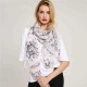 Unique Linen Lightweight Watercolor Printting Scarf Fashion Wild Soft Shawl Sunscreen Wraps