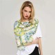 Unique Linen Lightweight Watercolor Printting Scarf Fashion Wild Soft Shawl Sunscreen Wraps