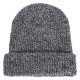 Unisex  Men Women Stripe Knitted Slouch Beanie Hat  Pure Color Elastic Winter Warm Cap