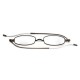 Unisex 360 Degree Rotating Full Metal Frame Anti-blue Light Anti-UV Plus Film Resin Reading Glasses