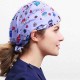 Unisex Adjustable Strap Animal Print Surgical Cap Doctor Nurse Operating Beanie Hat Work Cap