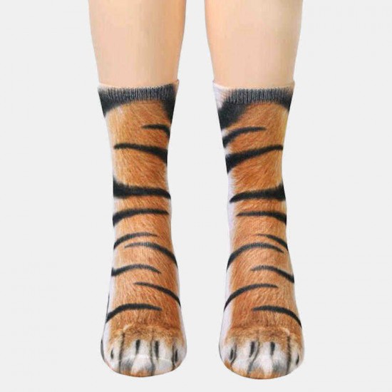 Unisex Adult Animal Printed Socks Animal Tube Socks 3d Print Animal Foot Hoof Socks