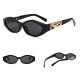 Unisex Angular Cat Eye Sunglasses Legs Jumping Cheetah Gold Decorative Sunglasses