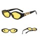 Unisex Angular Cat Eye Sunglasses Legs Jumping Cheetah Gold Decorative Sunglasses