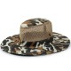 Unisex Camouflage UV protection With String Bucket Hat Outdoor Mountaineering Hat Big Visor Mesh Breathing Cap