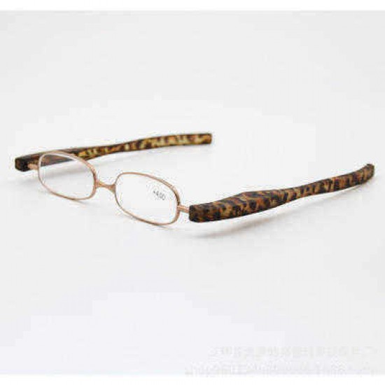 Unisex Chinese Style Pattern Foldable 360 Degree Rotation Full-frame Reading Glasses