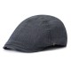 Unisex Cotton Retro Beret Caps Sunshade Casual Outdoors Peaked Forward Cap