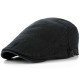 Unisex Cotton Solid Color Double-Sided Adjustable Painter Beret Hat Newsboy Flat Caps