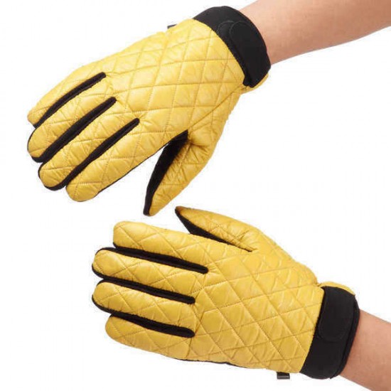 Unisex Couple Windproof Antiskid Driving Gloves Cycling Coral Fleece Linen Bike Outdoor Mittens